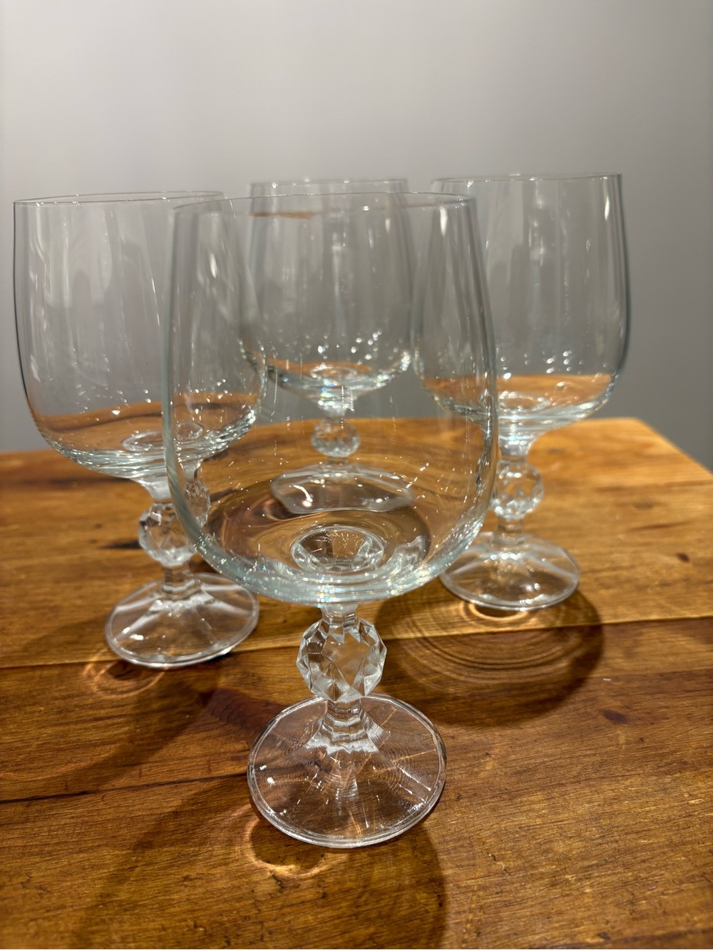 Bohemia Claudia Crystal Goblet Wine Glasses - Set of 4